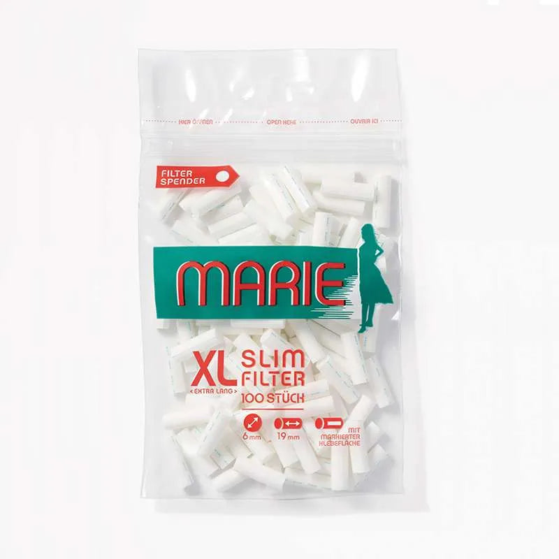 MARIE Drehfilter XL Slim 6mm 20x100 Stk Extra Lang
