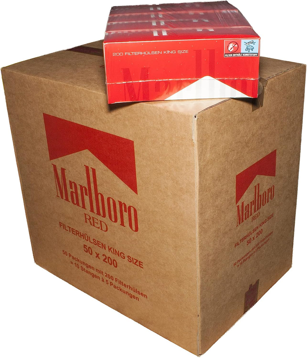 Marlboro Zigarettenhülsen Red King Size (Karton)