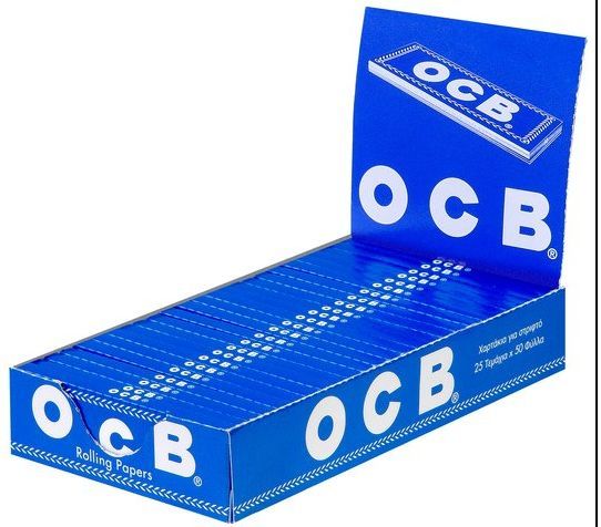 OCB Blau Kurz 25 Booklets a 50 Blatt